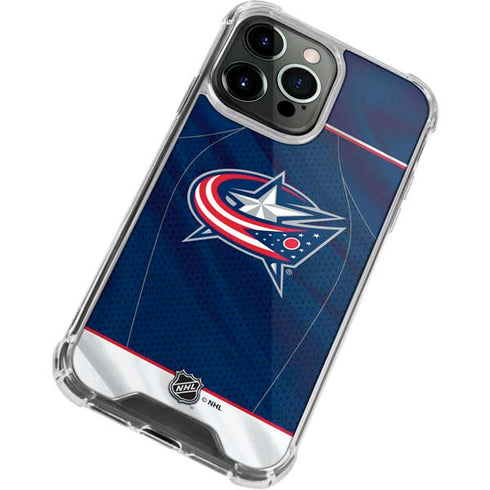 NHL Columbus Blue Jackets Jersey iPhone 15 Pro Clear Case